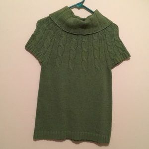 Short sleeve sweater green S